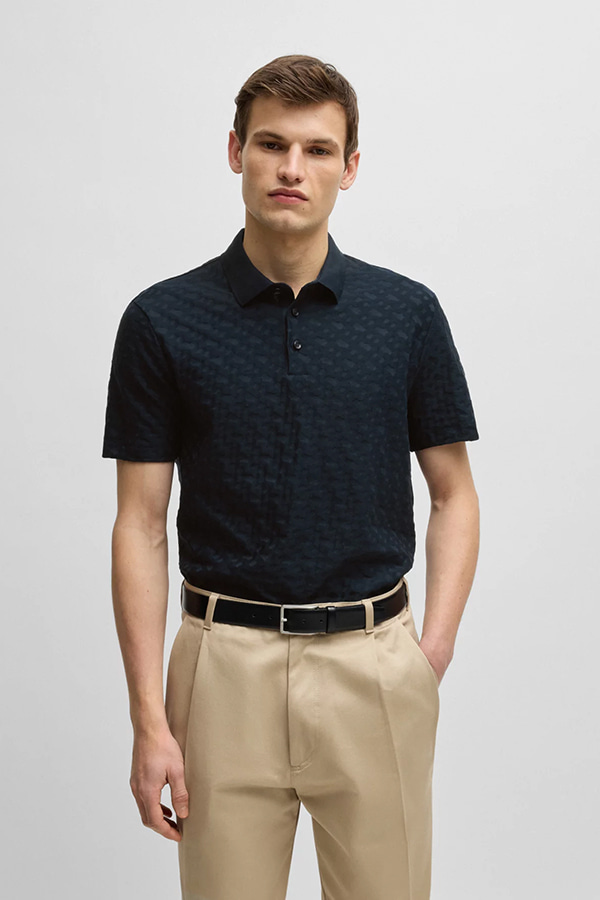 ΜΠΛΟΥΖΑ POLO BOSS - 404 ΜΠΛΕ